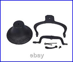 14'' Large Heavy Cast Iron Dinner Bell Door Bell for Outdoor Garden Farm School