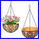2PC_11_Dia_Large_Cast_Iron_Hanging_Baskets_WithFabric_Liner_Rustic_Brown_Heavy_01_cv