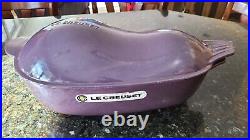 5 Quart Large Purple Eggplant LE CREUSET Cast Iron RARE Vegetable Dutch Oven