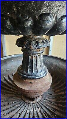 Antique Cast Iron Fountain 3 Tier LARGE Garden Decor