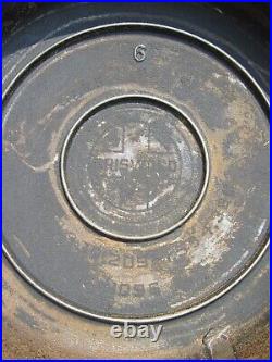 Antique Griswold 1096 Large Logo #6 Cast Iron High Dome Smooth Top Skillet LID