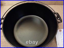 Antique Griswold Made ERIE Logo #835 Large Size 10 Cast Iron Dutch Oven NICE