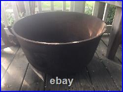 Antique Large Cast Iron Cauldron Pot 3 Leg. Savery & Co