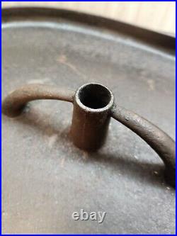 Antique Large Cast Iron Footed Oval Roaster Deep Fryer Boiler
