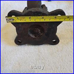 Antique Lot of 4 Matching Large Cast Iron Casters Swivel Wheels 4.5 Industrial