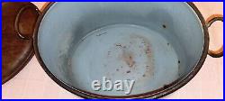 Antique Original Large Judges Cast Iron Cooking Pot with Lid 3 Gallon