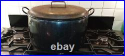 Antique Original Large Judges Cast Iron Cooking Pot with Lid 3 Gallon