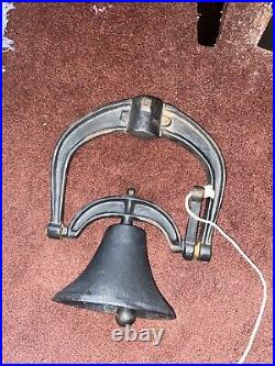 Antique cast iron bell large