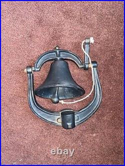 Antique cast iron bell large