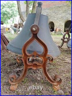 Antique large Centennial 1876, LEB MFG CO PA, Cast Iron church or school Bell