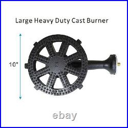 Cast Iron Single Propane Burner For Outdoor Cooking Gas Stove 200,000 BTU
