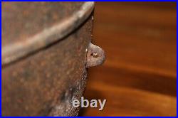 Early 18th Century Large Hanging Antique Cast Iron Cookpot