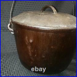 Footed Cast Iron Kettle Dutch Oven With Lid Large