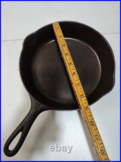 Fully Restored GRISWOLD #6 Cast Iron Skillet 8 Large Logo 699 Seasoned Flat