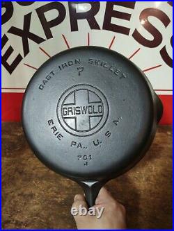 Fully Restored GRISWOLD #7 Cast Iron Skillet Pan 10 Large Logo Seasoned
