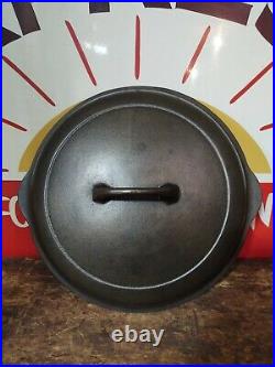 Fully Restored GRISWOLD #8 Cast Iron Skillet Lid Large Logo Seasoned Hi-Dome