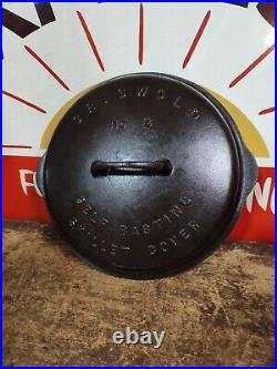 Fully Restored GRISWOLD #8 Cast Iron Skillet Pan Lid Large Logo Seasoned