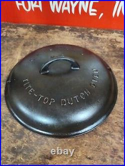 Fully Restored GRISWOLD #9 Cast Iron Dutch Oven Lid Large Logo Seasoned
