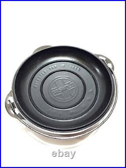 Fully Restored GRISWOLD Cast Iron DUTCH OVEN with Lid #8 LARGE BLOCK LOGO 1278