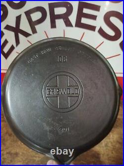 Fully Restored GRISWOLD Cast Iron GRIDDLE Pan #108 Large LOGO 10 Seasoned