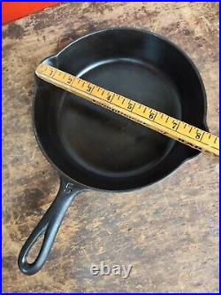 Fully Restored GRISWOLD Cast Iron SKILLET Frying Pan #5 LARGE BLOCK LOGO 8Flat