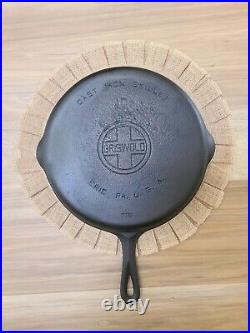 GRISWOLD #10 Cast Iron Skillet Large Logo 716 Restored