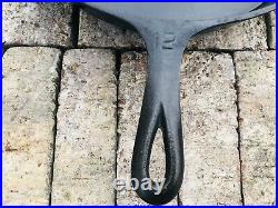 GRISWOLD #12 719 Large Block Logo Heat Ring Cast Iron Skillet Unrestored