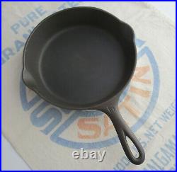 GRISWOLD #6 EPU Cast Iron SKILLET Large Block Logo 699 Clean & Seasoned Fry Pan