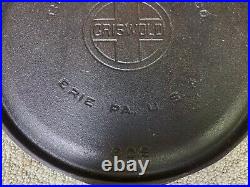 GRISWOLD #9 Cast Iron Griddle 609 609B Large Logo Restored Flat Clean