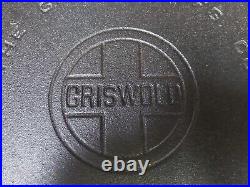 GRISWOLD #9 Cast Iron Griddle 609 609B Large Logo Restored Flat Clean