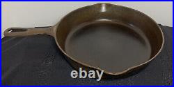 GRISWOLD Cast Iron SKILLET Frying Pan #6 LARGE BLOCK LOGO 699X Sits Flat Vintage