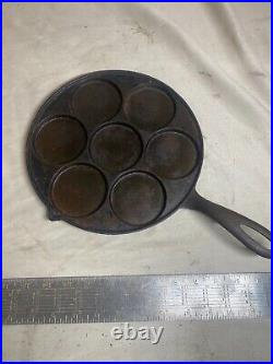 GRISWOLD SLANT LARGE LOGO 2980 X cast Iron plett pan. SITS FLAT (NICE)