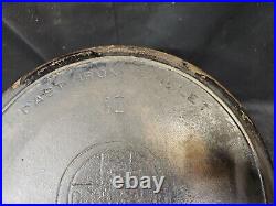 Griswold #10 716 B Cast Iron Skillet with Heat Ring Large Block Logo ERIE PA USA