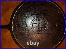 Griswold #12 719 Cast Iron Skillet With Large Block Logo/Heat Ring Erie PA USA