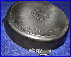 Griswold #12 Cast Iron Skillet 719 Heat Ring Large Block Logo CLEANED NICE