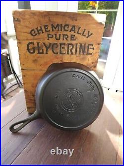 Griswold #7 Cast Iron Skillet With Large Slant Logo And Heat Ring Restored