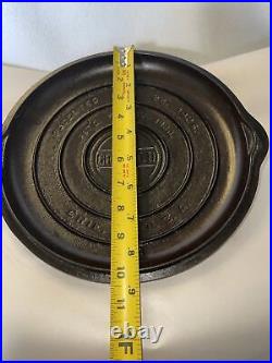 Griswold #8 Cast Iron P/n 468 Self Basting Skillet Cover With Large Block Logo