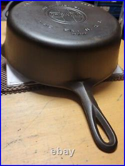 Griswold #8 Cast Iron Skillet 777 Chicken Pan Self Basting High Dome Lid