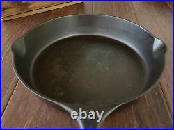 Griswold #8 Cast Iron Skillet With Large Slant Logo And Heat Ring Restored