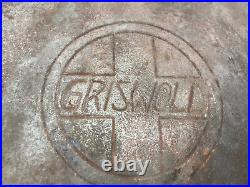 Griswold #8 Skillet p/n 704L Large Slant Logo Erie PA Heat Ring EPU Cast Iron