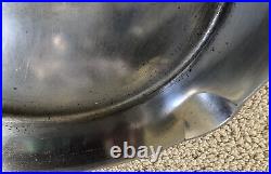 Griswold #9 Cast Iron Skillet Large Block Logo 710b Chrome plated Circa 1920s30s