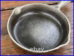 Griswold Cast Iron #0 Large Block Logo Skillet with Heat Ring with Nickel Finish