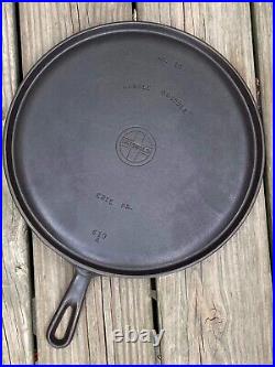 Griswold Cast Iron #10 Small Logo Griddle with Large Logo Ghost Mark