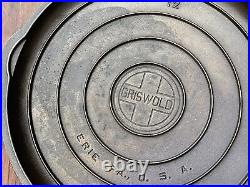 Griswold Cast Iron #12 Smooth Top Large Logo Skillet Lid