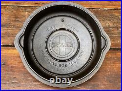 Griswold Cast Iron #5 High Dome Smooth Top Large Logo Skillet Lid