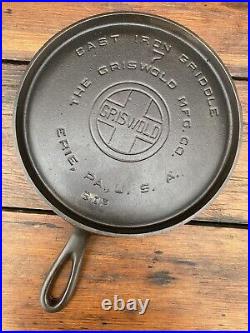 Griswold Cast Iron #7 Large Logo Handle Griddle