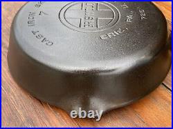 Griswold Cast Iron #7 Large Logo Skillet with Wooden Handle