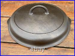 Griswold Cast Iron #9 Large Logo High Dome Smooth Top Lid