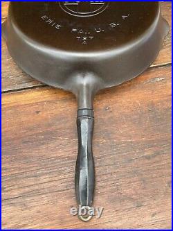 Griswold Cast Iron #9 Large Logo Skillet with Wooden Handle