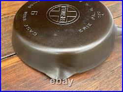 Griswold Cast Iron #9 Large Logo Skillet with Wooden Handle